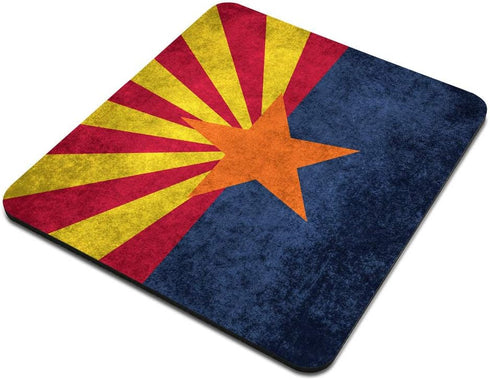 Office Mouse Pad Custom, State flag of Arizona with distressed vintage textures Background Personality Desings Gaming Mouse Pad 9.5 X 7.9 Inch (24...
