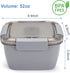 Freshmage Salad Lunch Container To Go, 52-oz Salad Bowls with 3 Compartments, Salad Dressings Container for Salad Toppings, Snacks, Men, Women (Gr...