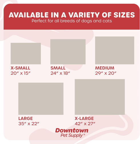 Downtown Pet Supply - Dog Crate Mat - Comfort Dog Bed or Cat Bed - Soft Fleece Nap Mat - Easy Maintenance, Machine Washable Dog Bed - Tan - 29 in ...