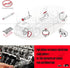 LINK-LOCK Engine Oil Level Sensor Gasket Seal Ring 12617604790 12618699944 for BMW N20 B48 Engine 1 Series 3 Series 5series X1 X3 X4 X5 X6 Z4 F15 ...