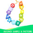 Wooden Clock with Lacing String & Shapes - Educational Learning Toys for 3 Year Olds & Up - Wooden Counting & Shape Sorting Toys for Toddlers - Do...