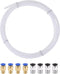 uxcell Pneumatic PTFE Air Tubing Kit with M8 G1/8 Push to Connect Fittings for Air Hose Line Pipe 4mm OD 2M White...