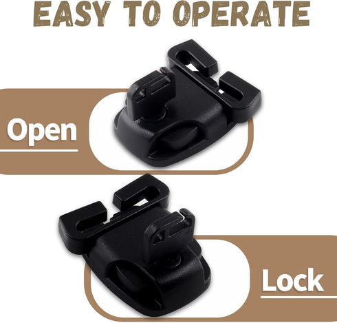 4 Sets Spa Tub Cover Clip Replacement Kit, Black Spa Hot Tub Cover Clip Lock Kit Replace Broken Latches Repair Kit with Keys & Hardwares Accessori...