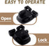 4 Sets Spa Tub Cover Clip Replacement Kit, Black Spa Hot Tub Cover Clip Lock Kit Replace Broken Latches Repair Kit with Keys & Hardwares Accessori...
