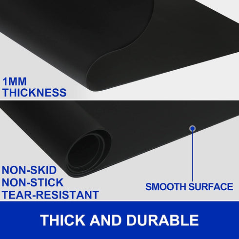 Silicone Mats for Crafts, Silicone Mats for Kitchen Counter, Durable Resin Mat, Heat Resistant Mat for Countertop Protector, Kitchen Counter Mat 2...