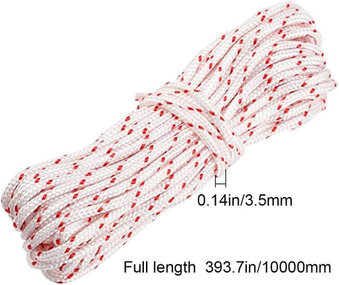 Starter Rope Polyester Starter Cord Durable Pull Cord for Garden Lawnmower...