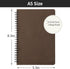 EUSOAR College Ruled Spiral Notebook, A5 3packs 5.5"X8.3" 120 Pages Lined Travel Writing Journal, Memo Notepad Sketchbook, Students Office Busines...