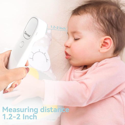 Berrcom Non Contact Infrared Thermometer Digital Forehead Thermometer for Adults and Kids Temperature Thermometer 3 in 1 with Fever Alert Touchles...
