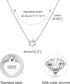 925 Sterling Silver Diamond Necklaces for Women, S925 Pure Silver Dainty Cubic Zirconia Necklace, Single Pendant Necklaces for Mom Girl Grandma Da...