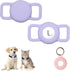 PuppyDoggy 2 Pack Holder for Collar, Dog Cat Case, Silicone Case Waterproof, Scratch-Resistant, Anti-Lost & 1 Pack Keychain Holder for Bag, Suitca...