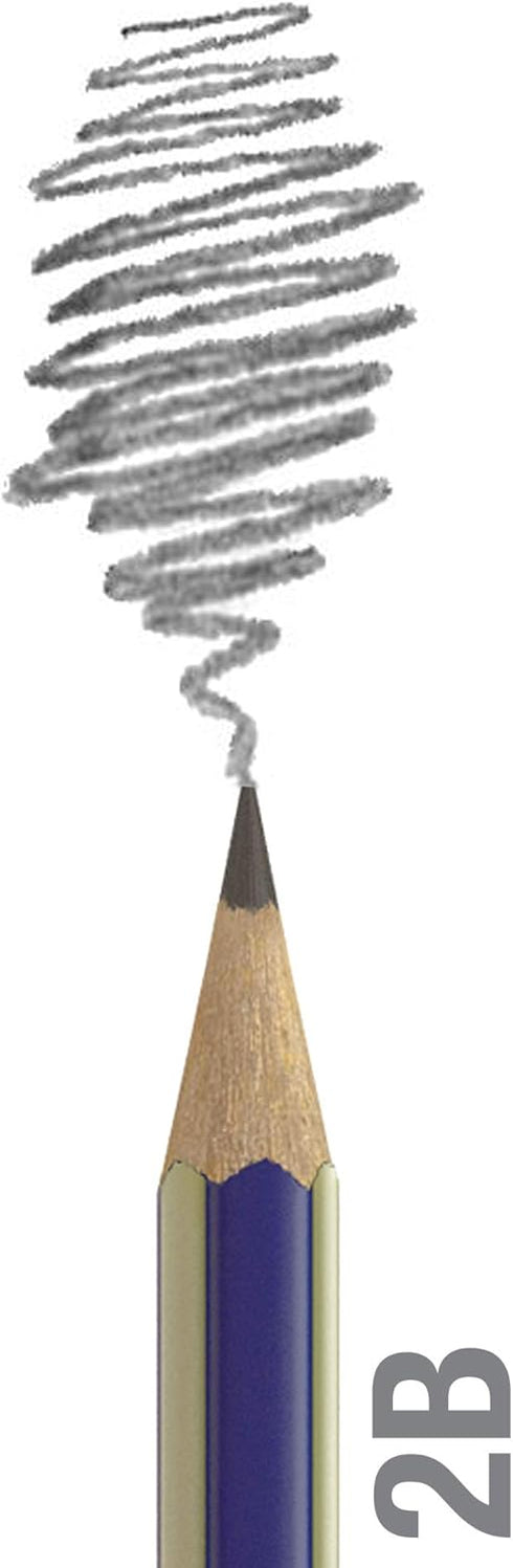 Faber-Castell Miscellaneous Goldfaber 1221 Graphite Pencil, Graphite, 2B, For Art, Craft, Drawing, Sketching, Home, School, University, Colouring...