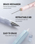 Nicpro 3PCS Pastel Mechanical Pencil Set with Case, 0.7 mm Pencils with 6 Tube HB Lead Refill & 3PCS Eraser & 9PCS Eraser Refill for School Suppli...