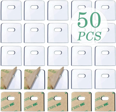 25 Sets (50 Pieces) of Clear Vertical Blind Repair Tabs/Blind Fixer Tabs for Vertical Blinds Replacement Slats...