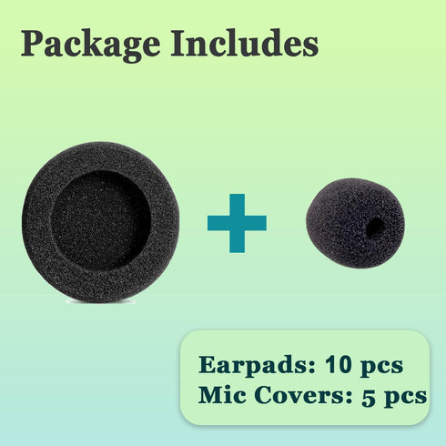 Jabra Headset Ear Cushions Replacement Foam Ear Pads Compatible with Jabra PRO 920 935 930 9450 9460 9465 9470 9400BS GN1900 2000 2100 2025 Biz 62...