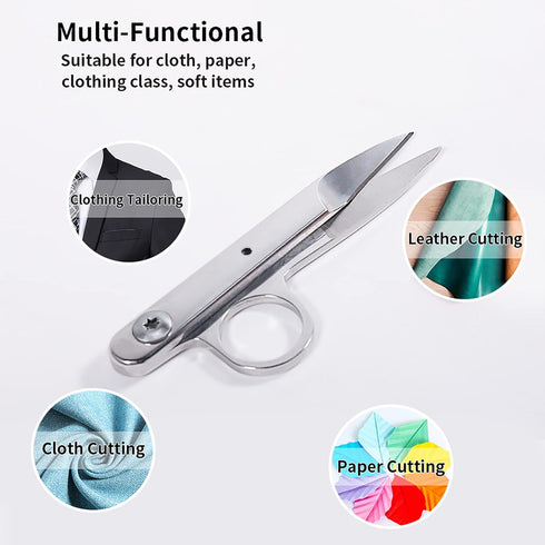 Newness Thread Snips, Sewing Snips with Protective Plastic Sleeve, Mini Small Snippers Shears Trimming Nipper Clipper for Variety of Material, Fis...