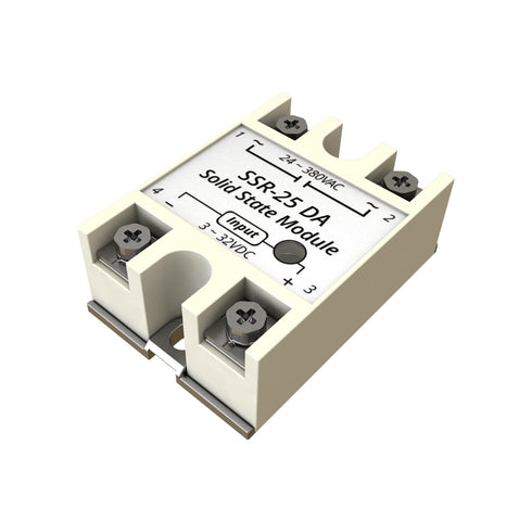 Solid State Relay 25DA SSR-25DA Input 3-32V DC to Output 24-380V AC 25A Single Phase...
