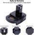 Biswaye Adapter Compatible with Dewalt 20V Battery to Replacement for Ryobi 18V One+ Battery, Adapter Compatible with Milwaukee M18 Battery to Rep...