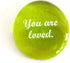 Lifeforce Glass Encouragement Stones, Motivational and Inspirational Quotes and Sayings on Translucent and Opaque Glass Stones, Set of 6...