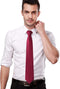 Black Tie Men Women Solid Satin Tie-Burgundy...