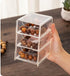 Small Desk Organizer with Drawer, Desktop Organization for Office Supplies, Jewelry Storage Box...