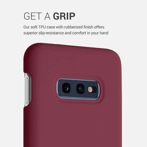 kwmobile Case Compatible with Samsung Galaxy S10e Case - TPU Silicone Phone Cover with Soft Finish - Rhubarb Red...
