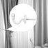 2 Pairs Curtain Hooks for Drapes, European Style Curtain Hook, White Window Curtain Holdback Hooks Tiebacks, Heavy Duty Wall Mounted Hooks for Cur...