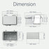 Waterproof Electrical Junction Box, Hinged Cover, IP67 Weatherproof ABS Plastic Enclosure with Mounting Plate, Wall Brackets (5.9"*3.9"*3.5", Grey...
