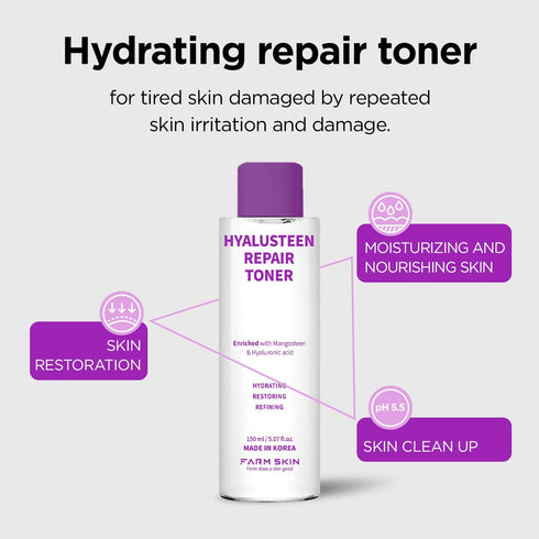Superfood for Skin Hyalusteen Repair Toner - Facial Hydrationg toner/Korean Skincare Soothing Toner for Face (5.07fl.oz, 150ml)...
