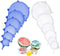 Silicone Stretch Lids Set Of 12 Elastic Reusable Microwave Food Covers Bowl Covers for Can, Cup and Glass Jars...