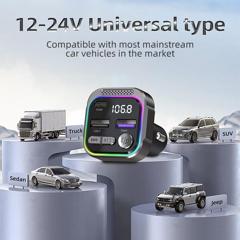 3 Port Fast Car Charger, PD30W & QC3.0 Cigarette Lighter Charger for Multiple Devices, Rapid Charging Adapter Compatible with iPhone 15 Pro Max/15...