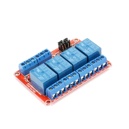 2 Pack 5V 2-Channel Relay Module with Optocoupler, Red Expansion Board Supports High/Low Level Trigger 2-Way OPTO...