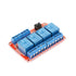 2 Pack 5V 2-Channel Relay Module with Optocoupler, Red Expansion Board Supports High/Low Level Trigger 2-Way OPTO...