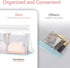 PACKISM Leak Proof Clear Toiletry Bag - Sealed TSA Approved Toiletry Bag with Reinforced Seams, Reusable and Easy to Clean, Clear Travel Bags for ...