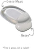 Gesso Magic 2-Pak - Canvas Primer Silicone Brush Art Supplies for Use with Any Paint, Sculpting, Pottery & More (Original)...