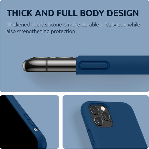 SURPHY Compatible with iPhone 11 Pro Max Case 6.5 inches, Thickened Liquid Silicone Phone Case (with Microfiber Lining) for iPhone 11 Pro Max 2019...