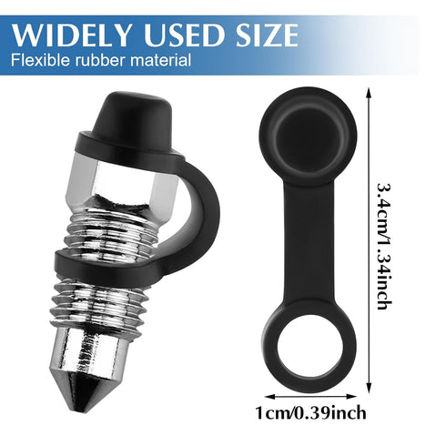 30 Pcs Rubber Grease Fitting Caps Brake Bleeder Cap Black Brake Dust Cover Car Zerk Covers Small Automotive Brake Bleeder Screw Caps Bleed Nipple ...