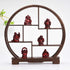 BRABUD Feng Shui 2in Red Resin Laughing Buddha Statue Figurines Set of 6 BS001...