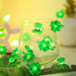 St. Patrick's Day Decorative Lights Green Shamrocks Clover Hat LED String Light 10 Ft 30 Leds Lucky Clovers Lights (Shamrocks Hats)...