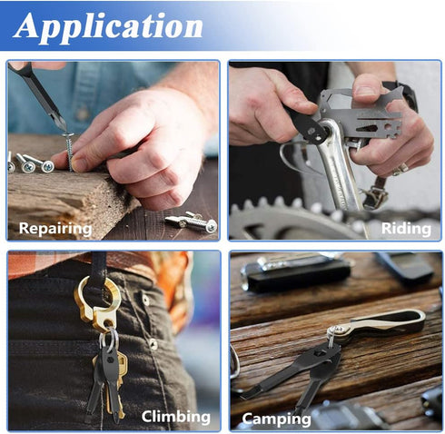 8Pcs Mini Keychain Screwdriver,Outdoor Portable EDC Multifunction Screwdriver Set Flat Head & Phillips Screwdriver Wrench Tool with Key Ring...