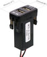 QC3.0+5V 3A Dual USB Power Socket, Quick Charge Car Charger USB Adapter for Smart Phone PDA Android GPS Use for Toyota VIGO...