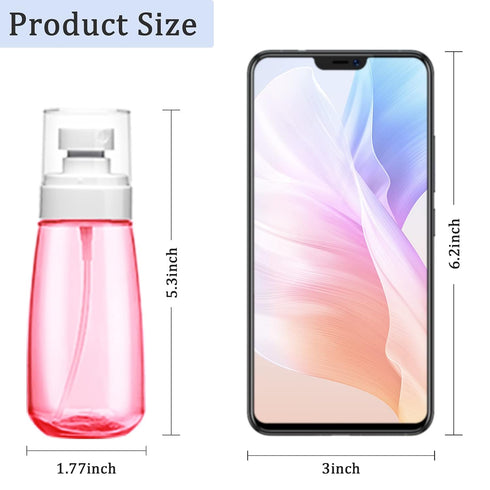 Cosywell Fine Mist Spray Bottle 3.4oz/ 100ml Empty Cosmetic Refillable Travel Containers Plastic Hair Spray Bottle Sprayer for Perfume Skincare Ma...