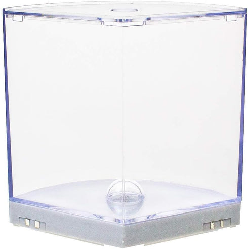Saim Betta Corner Fish Tank,Acrylic Aquarium Tank Bowl with Light for Goldfish Betta Small Fish,Office Business Home...