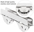 Angoily 10PCS Showcase Window Roller, Mini Sliding Door Rollers Replacement Sliding Door Wheels, 7.0mm Stainless Steel Sliding Cabinet Door Hardwa...