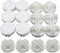 16-Pack Plastic Grid Organizer Connectors for Modular Closet Storage and Metal Grid Shelving Units, White Wire Cube Connectors with 1.42" OD and 0...