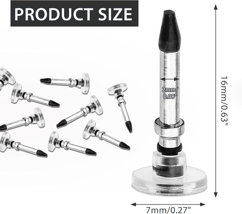 12 Pcs Universal Stylus Tips Replacement Stylus Pen Disc Tips Round Shape Stylus Pen Nibs for Touch Screen Devices......