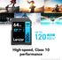Lexar BLUE Series High-Performance 800x 64GB UHS-I SDXC Memory Card...