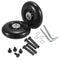 OwnMy 80mm x 23mm Luggage Wheels Replacements Set of 2 Mute Suitcase Replacement Wheels with Black Screws Axles Bearings, Rotatable Rubber Luggage...