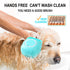 Awesome Pet Brushes Bath Massage Brush Shampoo Dispenser Dog Grooming Silicone Shower Brush For Cat Pets Bathing Product (green kawaii)...