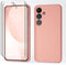 for Samsung Galaxy S24 Case with 2 Pack Screen Protector, Liquid Silicone with Soft Anti-Scratch Microfiber Lining Shockproof Protective Cover for...