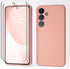 for Samsung Galaxy S24 Case with 2 Pack Screen Protector, Liquid Silicone with Soft Anti-Scratch Microfiber Lining Shockproof Protective Cover for...